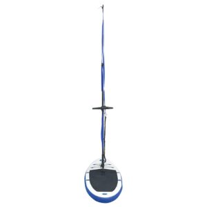 vidaXL Stand Up Paddleboard Set mit Segel Tragetasche Aufblasbar SUP Paddle Paddling Board Paddelbrett Surfboard Windsurf Rigg Blau Weiß - Image 9