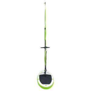 vidaXL Stand Up Paddleboard Set Aufblasbar mit Segel Tragetasche SUP Board Surfbrett Surfboard Paddling ISUP Grün Weiß 330x72x10cm - Image 9