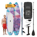 Capital Sports Aufblasbares SUP Board Set, All-Rounder SUP Board mit Aluminium Paddel, Stand Up Paddling Board für Kinder & Erwachsene, Paddle Board Aufblasbar mit Tasche & Pumpe, 305cm/10ft