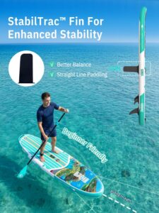 Niphean Stand up Paddling Board mit Sitz und Allem Zubehör, 320cm Paddleboard für Aller Fähigkeitsniveaus, SUP Board 200kg Tragkraft für 2 Personen, Standup Paddle Board for Adults - Image 4