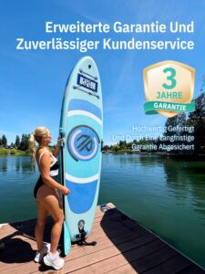 Niphean Stand up Paddling Board mit Sitz, (Ultraleichtes) SUP Board für Frauen, Standup Paddle Board mit +30% Balance StabilTrac-Finne, Anti-Rutsch Inflatable Paddle Board für Yoga&Haustierfreundlich - Image 3
