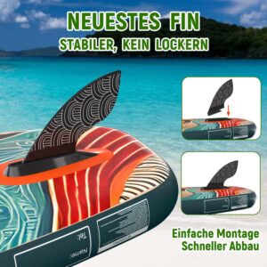 H2OSUP Stand Up Paddling Board-15 cm Dick Aufblasbares SUP Board,mit Rucksack,Haltbares Paddle Board Zubehör - Image 8