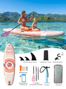 Niphean Stand up Paddling Board mit Sitz, (Ultraleichtes) SUP Board für Frauen, Standup Paddle Board mit +30% Balance StabilTrac-Finne, Anti-Rutsch Inflatable Paddle Board für Yoga&Haustierfreundlich - Image 7