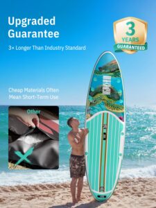 Niphean Stand up Paddling Board mit Sitz und Allem Zubehör, 320cm Paddleboard für Aller Fähigkeitsniveaus, SUP Board 200kg Tragkraft für 2 Personen, Standup Paddle Board for Adults - Image 3