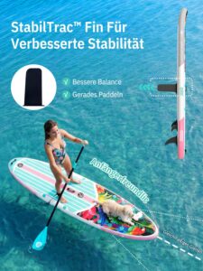 Niphean Stand up Paddling Board mit Sitz und Allem Zubehör, 320cm Paddleboard für Aller Fähigkeitsniveaus, SUP Board 200kg Tragkraft für 2 Personen, Standup Paddle Board for Adults - Image 5
