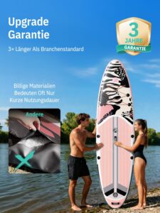 Niphean Stand up Paddling Board mit Sitz und Allem Zubehör, 320cm Paddleboard für Aller Fähigkeitsniveaus, SUP Board 200kg Tragkraft für 2 Personen, Standup Paddle Board for Adults - Image 4