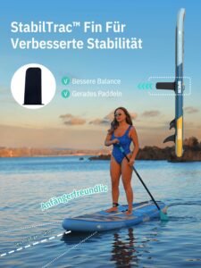Niphean Stand up Paddling Board mit Sitz und Allem Zubehör, 320cm Paddleboard für Aller Fähigkeitsniveaus, SUP Board 200kg Tragkraft für 2 Personen, Standup Paddle Board for Adults - Image 6