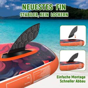 H2OSUP Stand Up Paddling Board-15 cm Dick Aufblasbares SUP Board,mit Rucksack,Haltbares Paddle Board Zubehör - Image 8