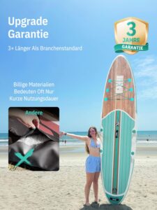 Niphean Stand up Paddling Board mit Sitz und Allem Zubehör, 320cm Paddleboard für Aller Fähigkeitsniveaus, SUP Board 200kg Tragkraft für 2 Personen, Standup Paddle Board for Adults - Image 4