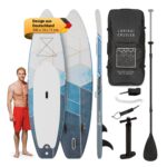 Capital Sports Aufblasbares SUP Board Set, All-Rounder SUP Board mit Aluminium Paddel, Stand Up Paddling Board für Kinder & Erwachsene, Paddle Board Aufblasbar mit Tasche & Pumpe, 305cm/10ft
