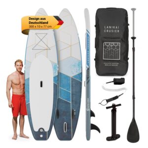 Capital Sports Aufblasbares SUP Board Set, All-Rounder SUP Board mit Aluminium Paddel, Stand Up Paddling Board für Kinder & Erwachsene, Paddle Board Aufblasbar mit Tasche & Pumpe, 305cm/10ft