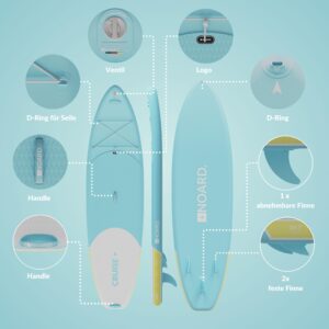 NOARD SUP Board aufblasbar Double-Layer-Dropstitch 326 cm bis 140 kg - Image 3