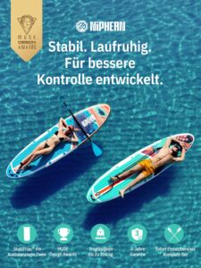 Niphean Stand up Paddling Board mit Sitz und Allem Zubehör, 320cm Paddleboard für Aller Fähigkeitsniveaus, SUP Board 200kg Tragkraft für 2 Personen, Standup Paddle Board for Adults - Image 2
