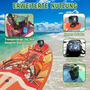 H2OSUP Stand Up Paddling Board-15 cm Dick Aufblasbares SUP Board,mit Rucksack,Haltbares Paddle Board Zubehör - Image 4