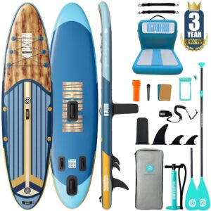 Niphean Stand up Paddling Board mit Sitz und Allem Zubehör, 320cm Paddleboard für Aller Fähigkeitsniveaus, SUP Board 200kg Tragkraft für 2 Personen, Standup Paddle Board for Adults