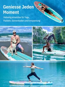 Niphean Stand up Paddling Board mit Sitz und Allem Zubehör, 320cm Paddleboard für Aller Fähigkeitsniveaus, SUP Board 200kg Tragkraft für 2 Personen, Standup Paddle Board for Adults - Image 6