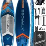 ATPROSS Stand Up Paddling Board mit Sitz & Zubehör Set, 320x84cm Extra Breit SUP Board für 2 Personen, 200kg Tragkraft, Rutschfestes Stand Up Paddle zum Surfen