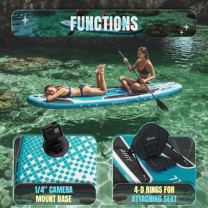 UPWELL 335x86x15cm Aufblasbares Stand Up Paddling Board mit Sitz, SUP Board Standup Paddle Board Paddleboard, Cyclone - Image 5