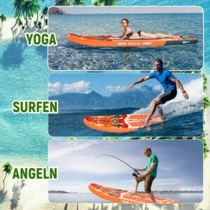 H2OSUP Stand Up Paddling Board-15 cm Dick Aufblasbares SUP Board,mit Rucksack,Haltbares Paddle Board Zubehör - Image 9