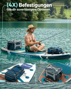 ATPROSS Stand Up Paddling Board mit Zubehör Set, 320x84cm Extra Breit SUP Board für 2 Personen, 200kg Tragkraft, Rutschfestes Stand Up Paddle zum Surfen - Image 8