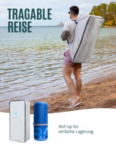 ZLX Stand Up Paddling Board 350x89cm,SUP Board Set,Stand Up Paddle mit Einzigartige Mittelfinne,Rutschfester Deckpad,Standup Paddle Board 250kg Tragkraft,für Erwachsene,Anfänger,alle Könnensstufen - Image 6