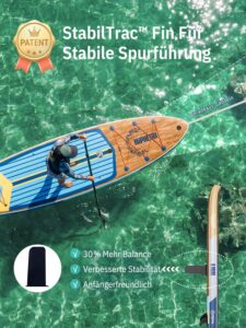 Niphean (Extra Groß) Stand Up Paddling Board, SUP für 2+1 Personen/Familien, SUP Board mit (Anfängergeeignet) StabilTrac Finne, Wasserdichte Handyhülle, Stand Up Paddle Board for Adults, Geschenkideen - Image 5