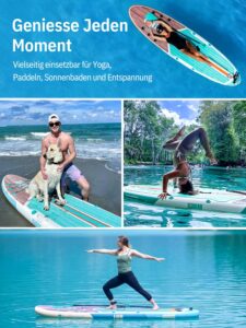 Niphean Stand up Paddling Board mit Sitz und Allem Zubehör, 320cm Paddleboard für Aller Fähigkeitsniveaus, SUP Board 200kg Tragkraft für 2 Personen, Standup Paddle Board for Adults - Image 7