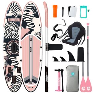 Niphean Stand up Paddling Board mit Sitz und Allem Zubehör, 320cm Paddleboard für Aller Fähigkeitsniveaus, SUP Board 200kg Tragkraft für 2 Personen, Standup Paddle Board for Adults
