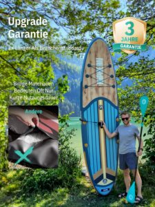 Niphean Stand up Paddling Board mit Sitz und Allem Zubehör, 320cm Paddleboard für Aller Fähigkeitsniveaus, SUP Board 200kg Tragkraft für 2 Personen, Standup Paddle Board for Adults - Image 4