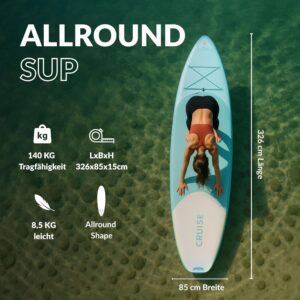 NOARD SUP Board aufblasbar Double-Layer-Dropstitch 326 cm bis 140 kg - Image 2