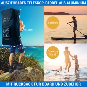 Capital Sports Aufblasbares SUP Board Set, All-Rounder SUP Board mit Aluminium Paddel, Stand Up Paddling Board für Kinder & Erwachsene, Paddle Board Aufblasbar mit Tasche & Pumpe, 305cm/10ft - Image 2
