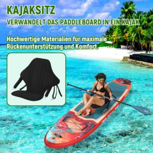 H2OSUP Stand Up Paddling Board-15 cm Dick Aufblasbares SUP Board,mit Rucksack,Haltbares Paddle Board Zubehör - Image 9