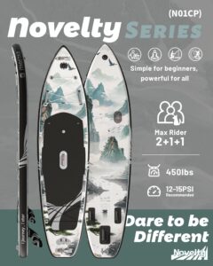 iTAOSTAR N01CP 35" extrabreites aufblasbares Stand-Up-Paddleboard mit Sitz – stabiles SUP für Erwachsene – tragbares Paddleboard für Yoga, Surfen, Angeln – inklusive komplettem Zubehörset - Image 2