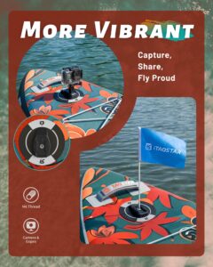 iTAOSTAR N01CP 35" extrabreites aufblasbares Stand-Up-Paddleboard mit Sitz – stabiles SUP für Erwachsene – tragbares Paddleboard für Yoga, Surfen, Angeln – inklusive komplettem Zubehörset - Image 6