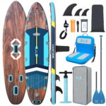 ZLX Stand Up Paddling Board 350x89cm,SUP Board Set,Stand Up Paddle mit Einzigartige Mittelfinne,Rutschfester Deckpad,Standup Paddle Board 250kg Tragkraft,für Erwachsene,Anfänger,alle Könnensstufen